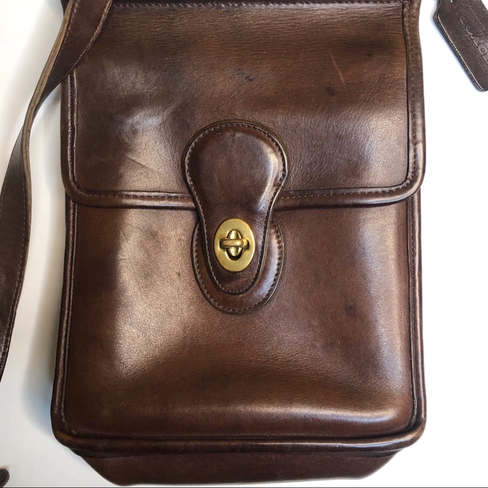 Vintage Coach Murphy Willis Brown Leather Purse - Picture 2 of 8